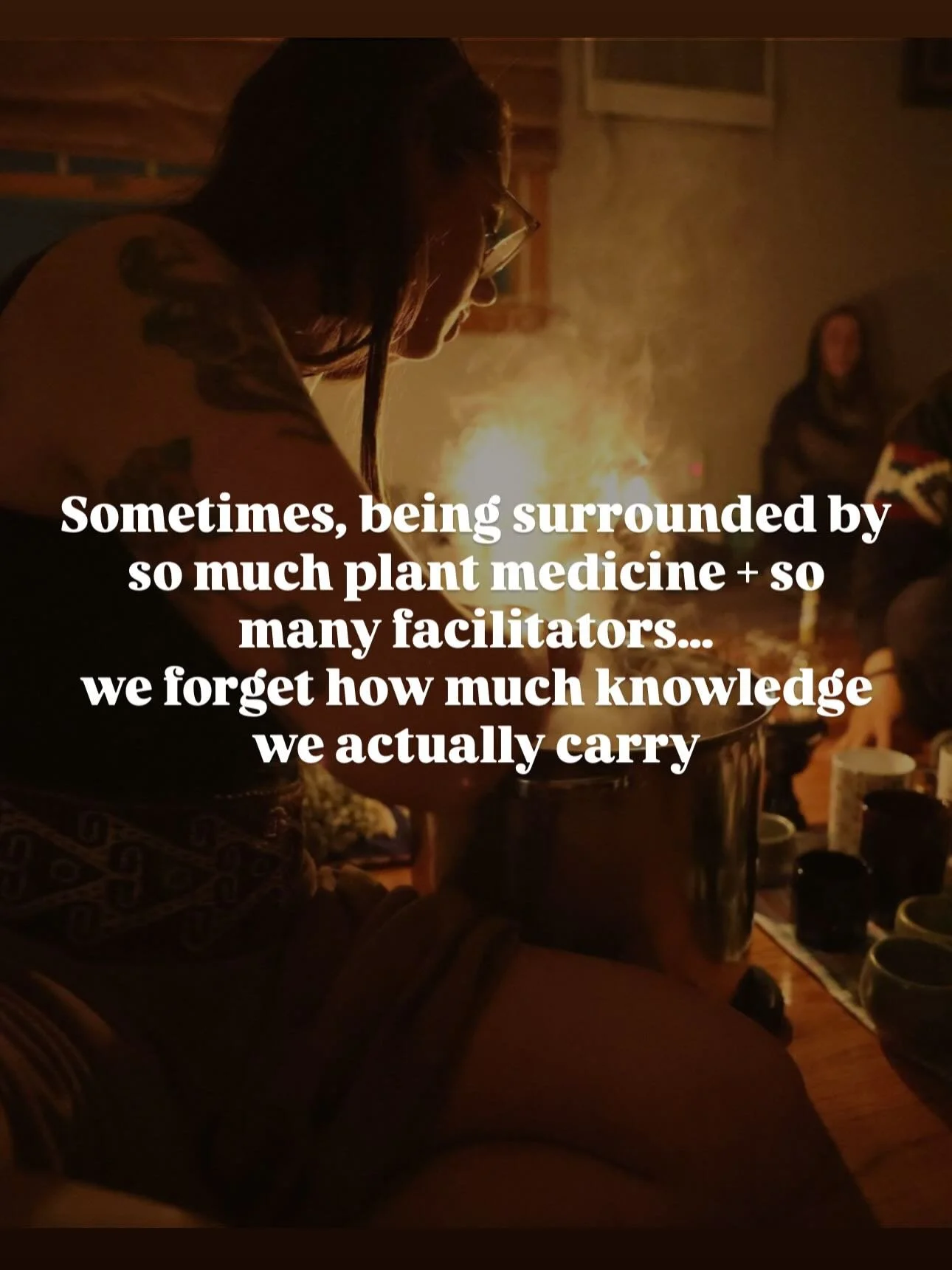 Plant medicine is not separate from responsibility.
Not separate from shadow.
Not separate from the systems it moves through.

When medicine leaves the jungle + enters Western, capitalistic culture, something changes + it asks something different of 