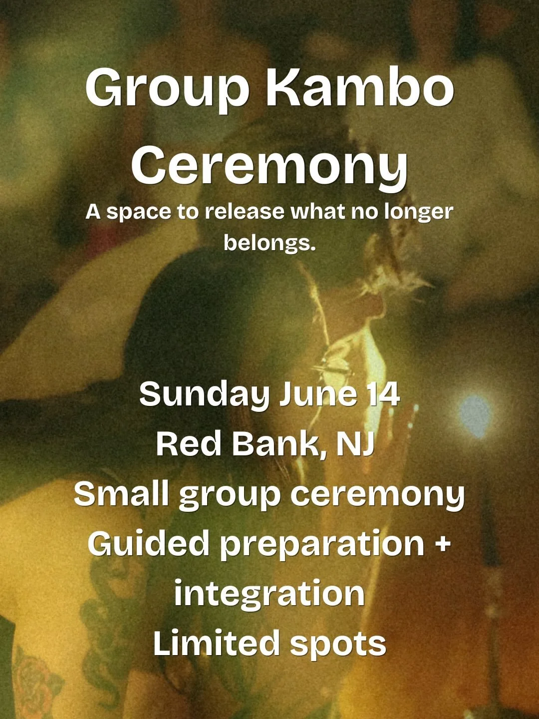 What if the exhaustion isn&rsquo;t just physical? What if your body has been trying to clear something your mind keeps carrying?

This upcoming Kambo ceremony is an invitation into cleansing, stillness, clarity and reconnection.

For those who have b