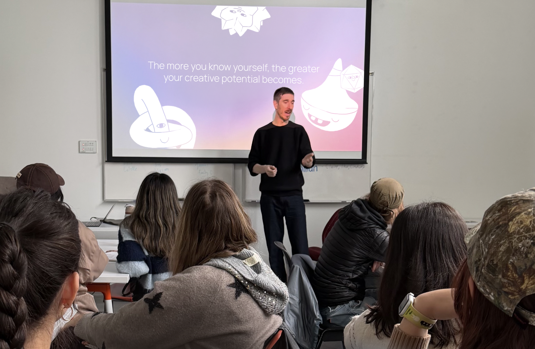 Dominic Prevost explaining the Creative Archetype framework.