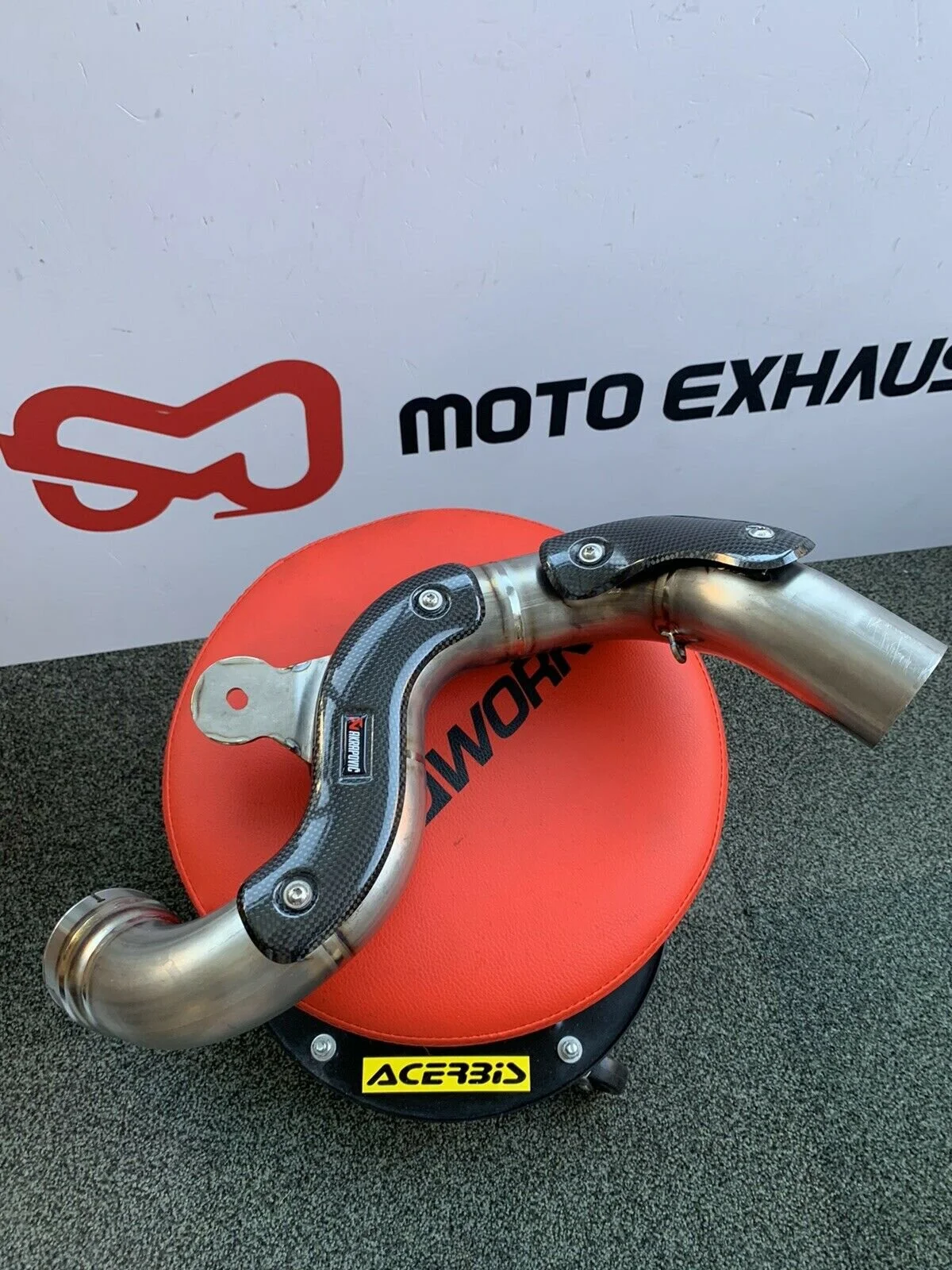 BMW R NINE T ABS Akrapovic Exhaust Link Pipe High Level Titanium