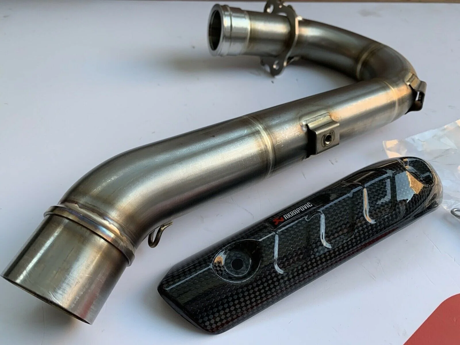 Honda CRF 450 R Akrapovic Exhaust Header And Carbon Guard 2015