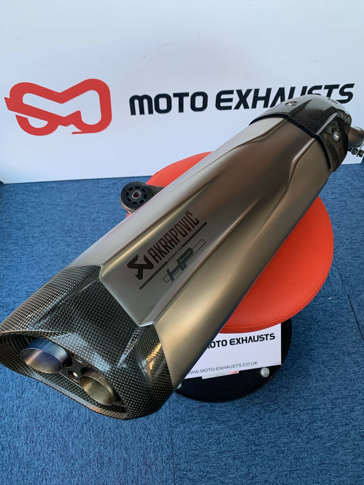 BMW S1000RR Akrapovic HP Titanium Exhuast Silencer End Can K46 2017 - 2019