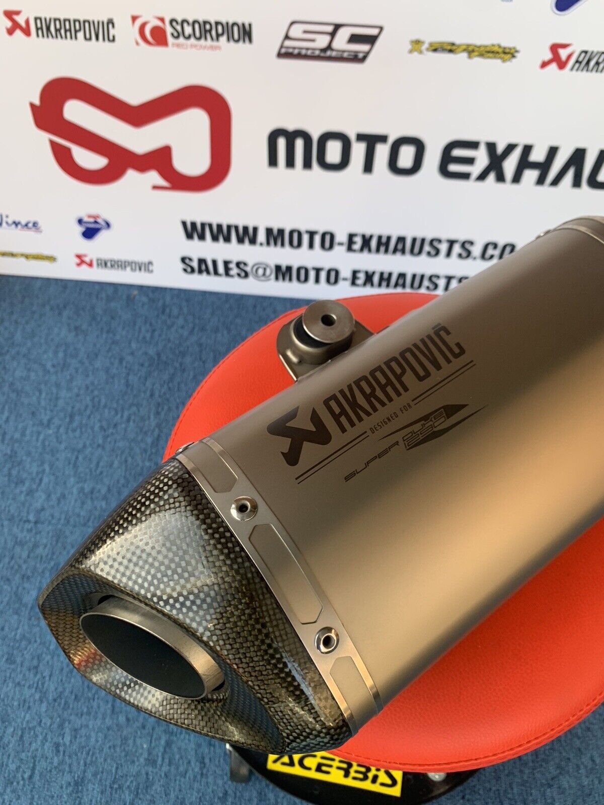 KTM Superduke 1290 R Evo Titanium Akrapovic Exhaust — Moto Exhausts
