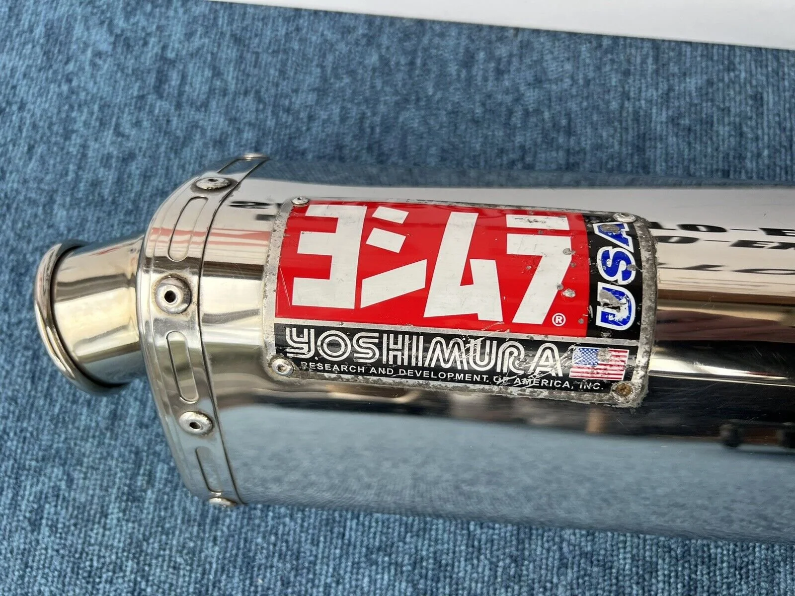 Exhaust R6 2001 Yamaha R6 5EB Yoshimura Tri Oval Exhaust 98 - 03 — Moto Exhausts
