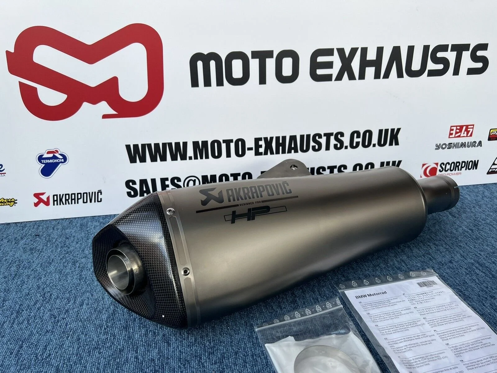 BMW R1200R R1200RS Akrapovic Titanium Exhaust — Moto Exhausts