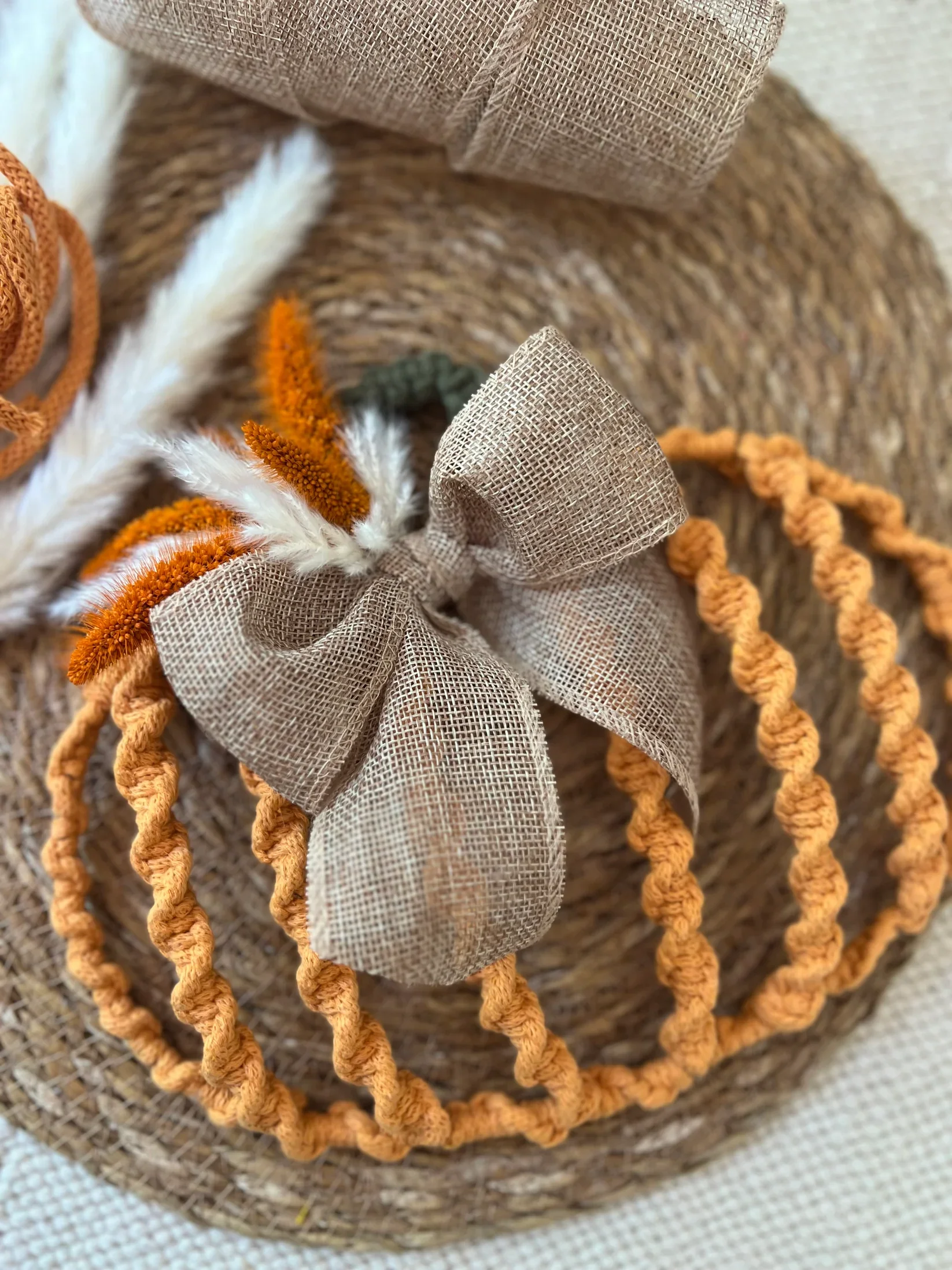 Autumn Macrame Pumpkin Workshop and Cream Tea