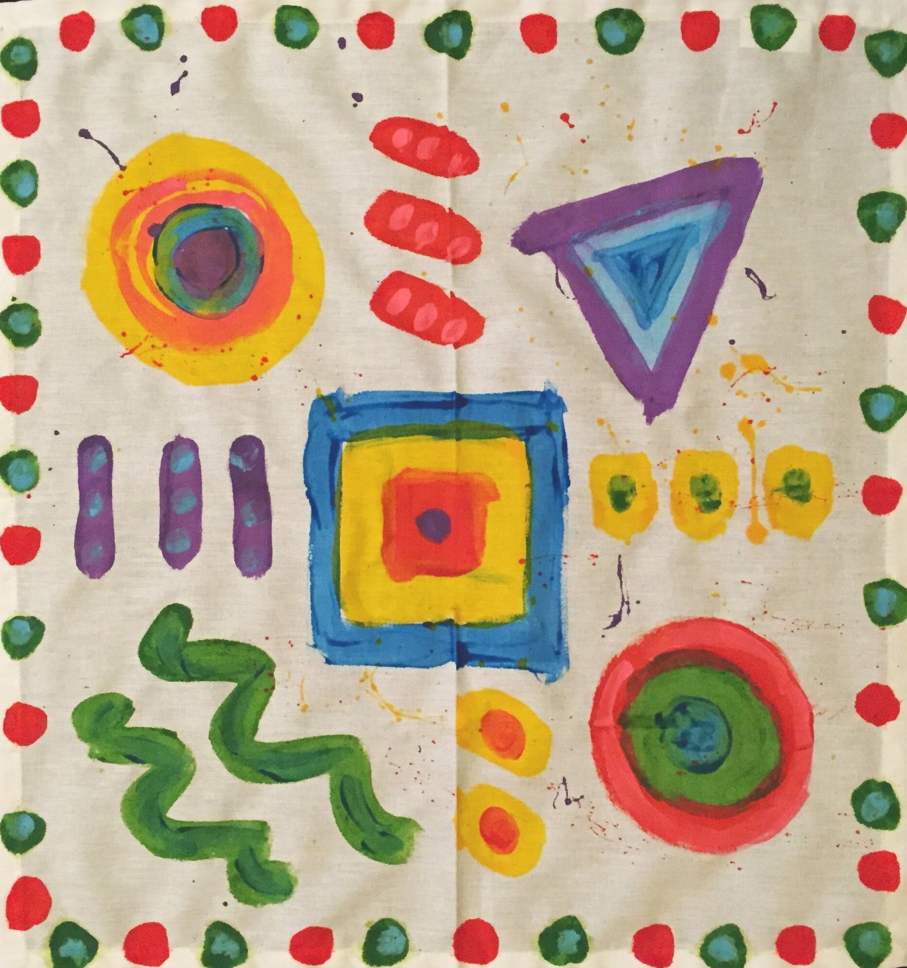 Abstract Dinner Napkins - Set of 6