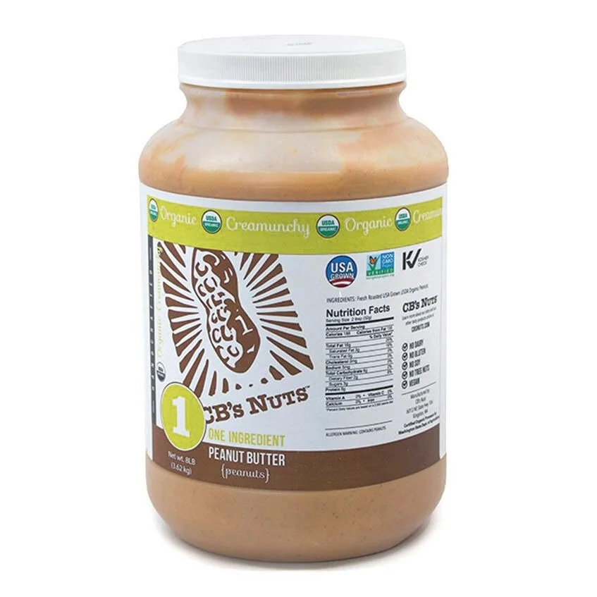 8lb Organic Peanut Butter Tub