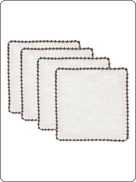 Cocktail Napkin Set, $68