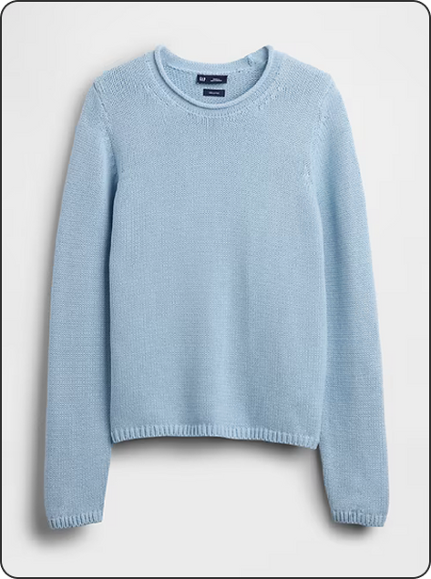 100% Cotton Rollneck, $100