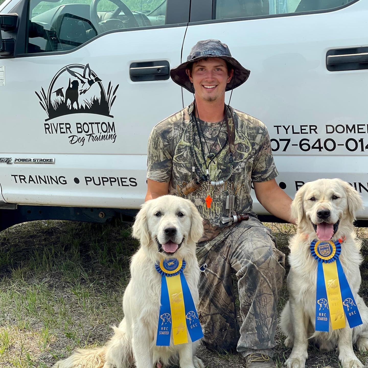 The farm&rsquo;s dog trainer made this an exciting weekend! Our boys passed and are titled. The baby girls will be next! 🏆 🐕