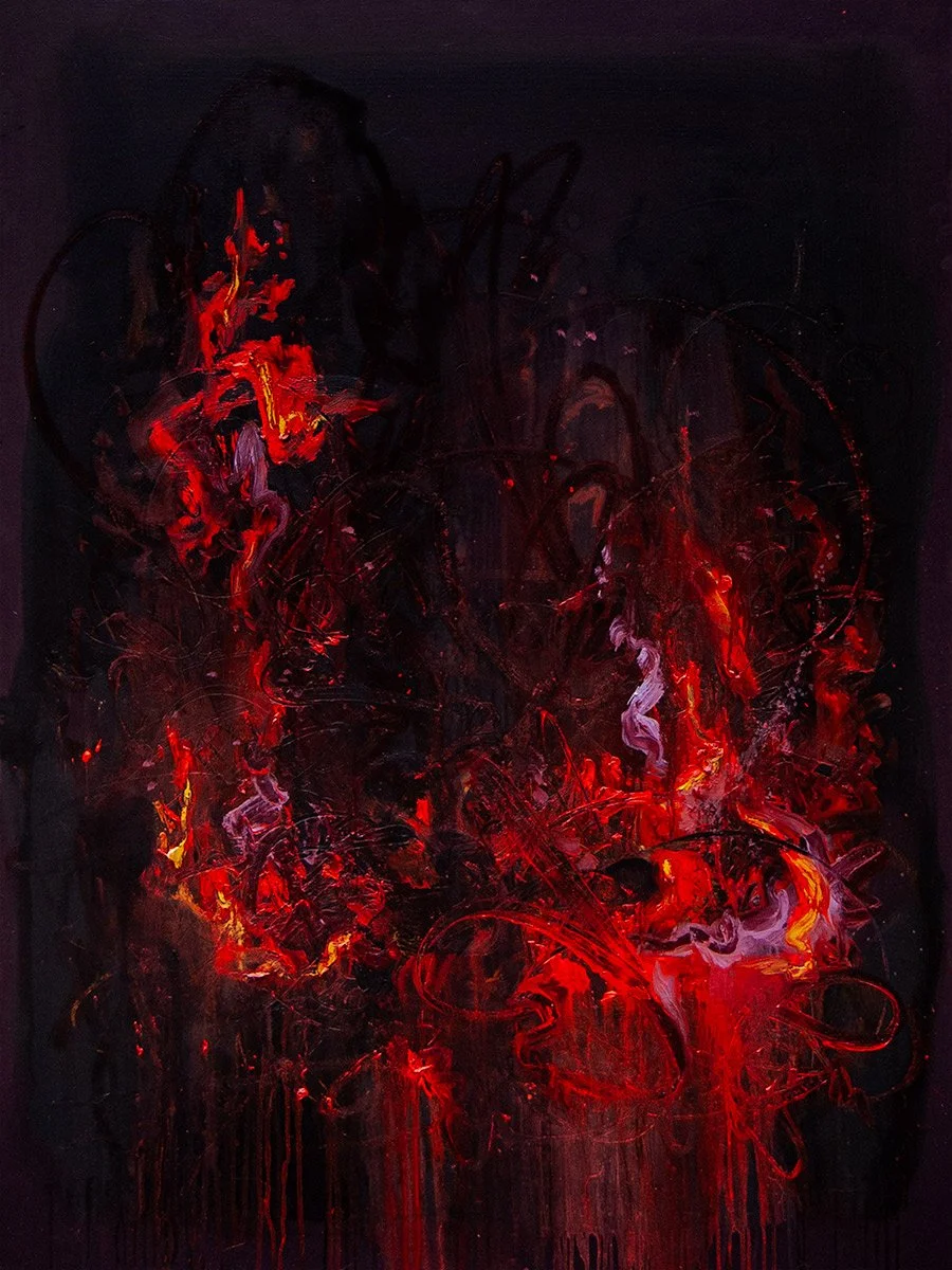 Abidance – oil, acrylic on canvas – 36x48