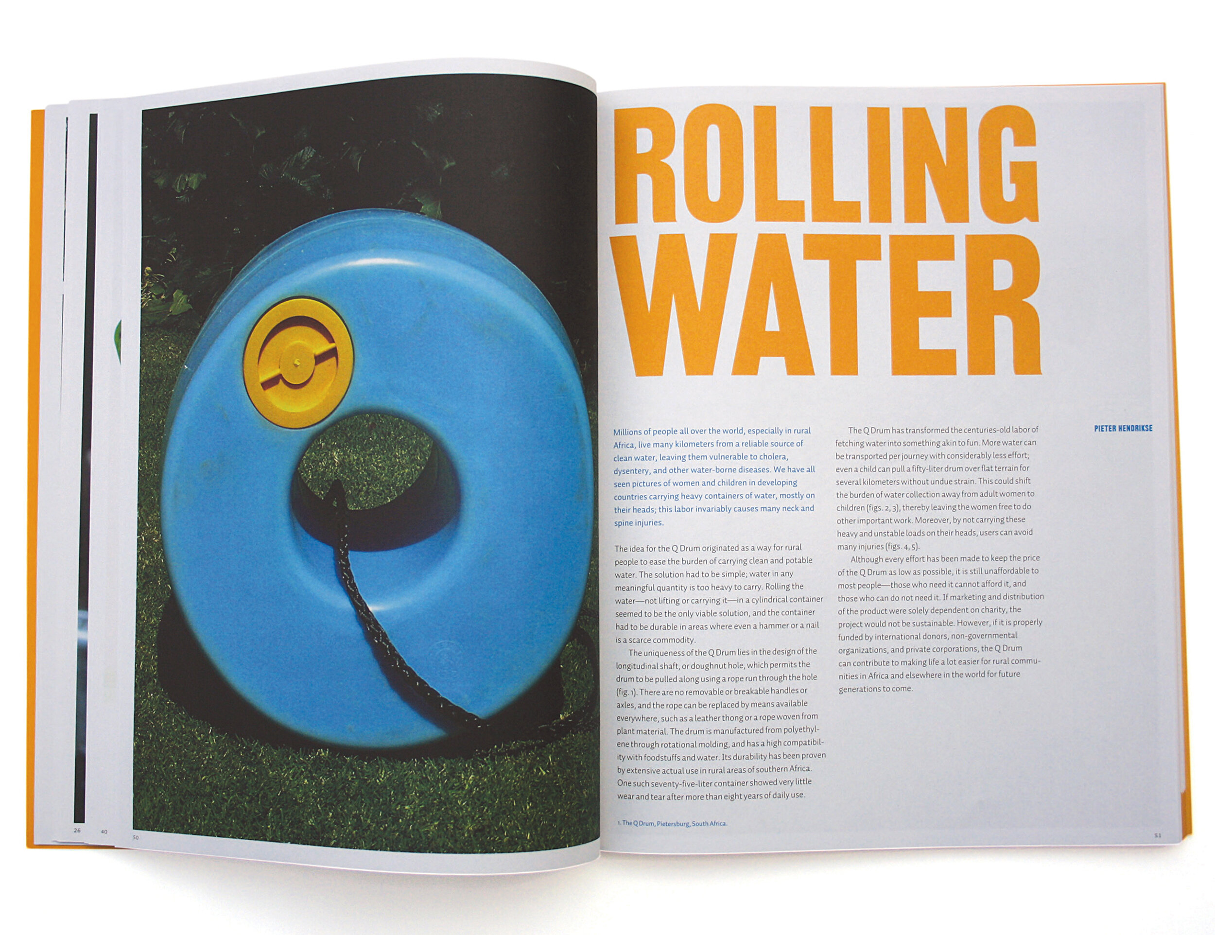 Design for the Other 90% Book Design, Rolling Water Project Title Spread