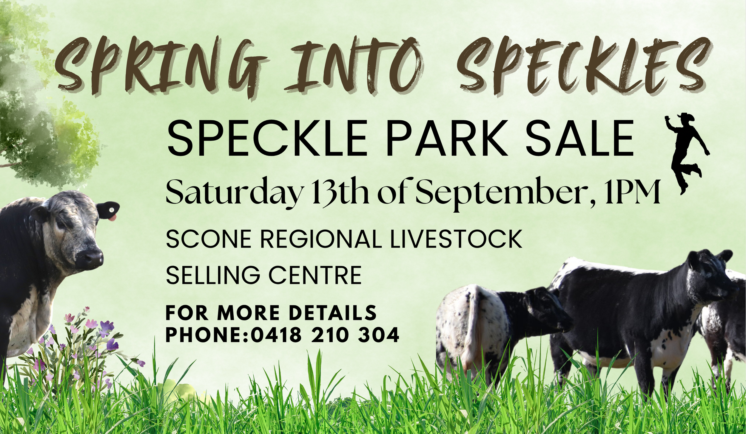 Spring into Speckles Speckle Park Sale