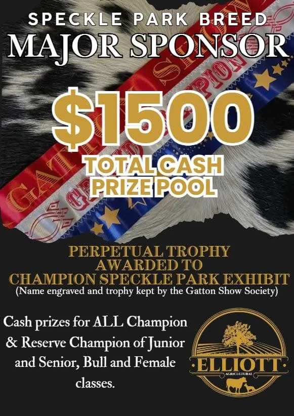 Gatton Show - Elliot Ag $1500 Speckle Sponsorship