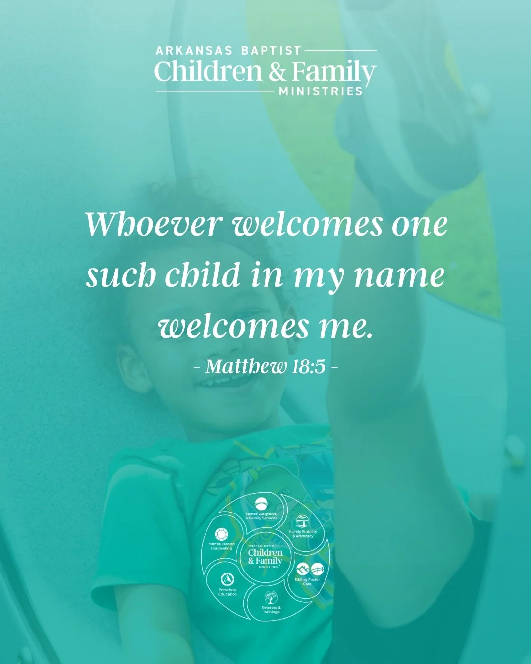 Every child deserves to be seen, known, and loved.

At Arkansas Baptist Children &amp; Family Ministries, we help restore hope by connecting children and families with the love and support they need to thrive.

Whether through foster care, counseling
