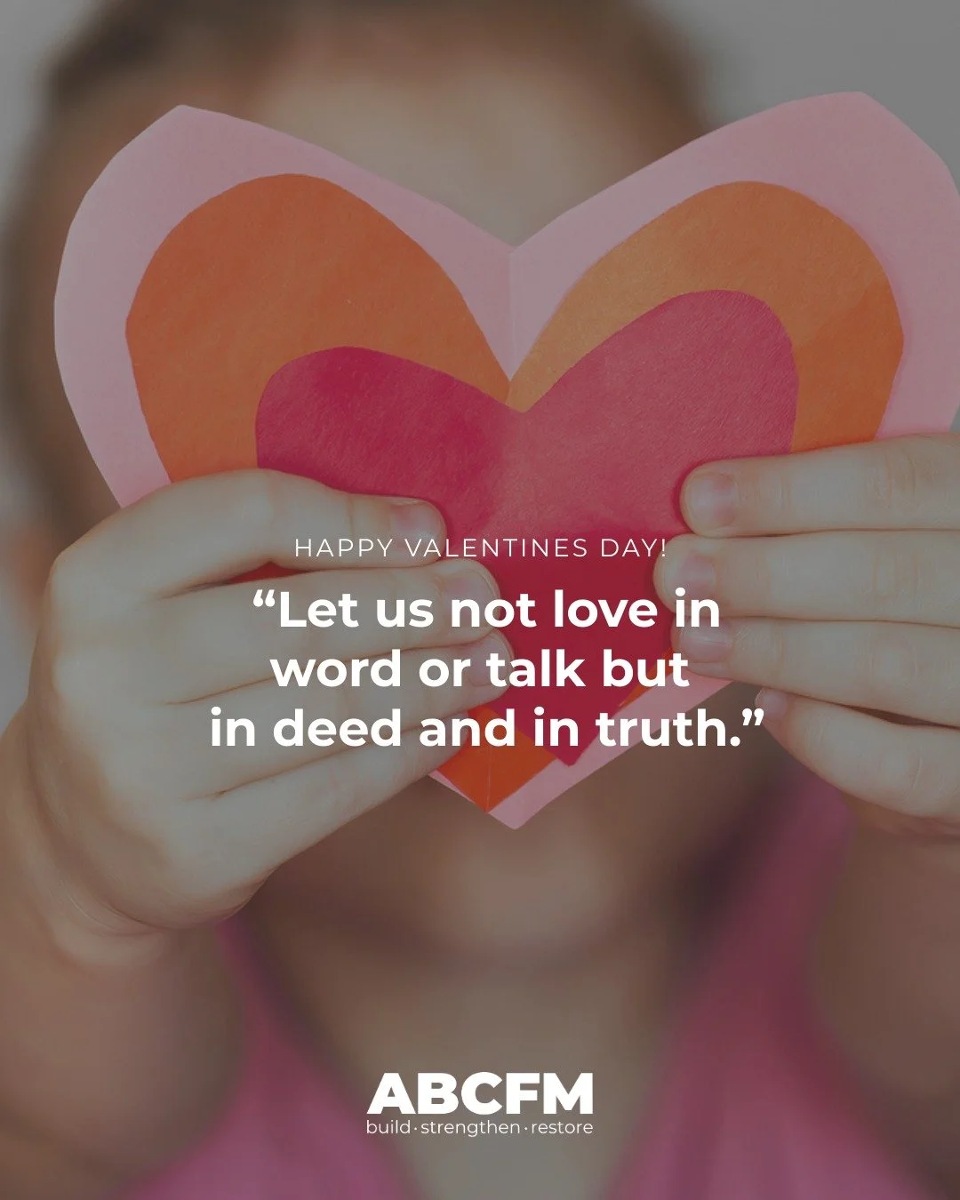 &ldquo;Let us not love in word or talk but in deed and in truth.&rdquo; ~1 John 3:18

This Valentine&rsquo;s Day, we&rsquo;re reminded that love is shown through action. Through steady presence, practical care, and faithfulness in everyday moments, l