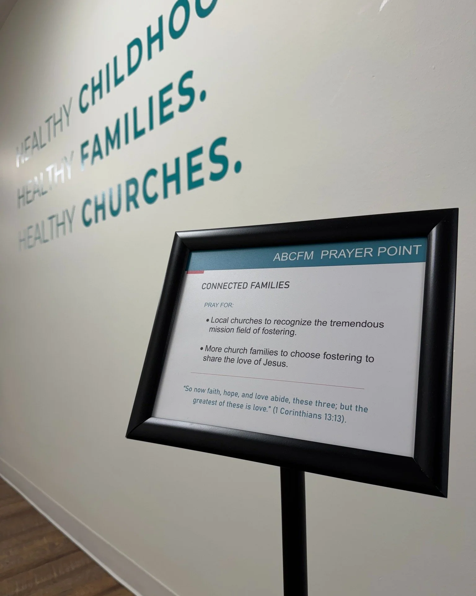 Do you have a group that likes to pray together?

We&rsquo;ve created a guided prayer walk at our Central Office and Resource Center, with prayer prompts placed throughout the building to help you pray over the different areas of our ministry to chil