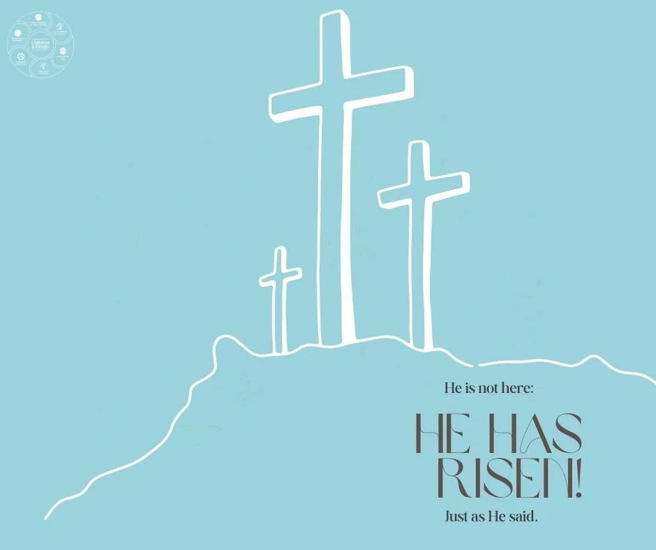 The stone is rolled away and the tomb is empty. Jesus is alive!

What once looked like defeat has become victory, and what felt like darkness has given way to life. Because He lives, we have hope, and because He rose, our story is not over.

&ldquo;H