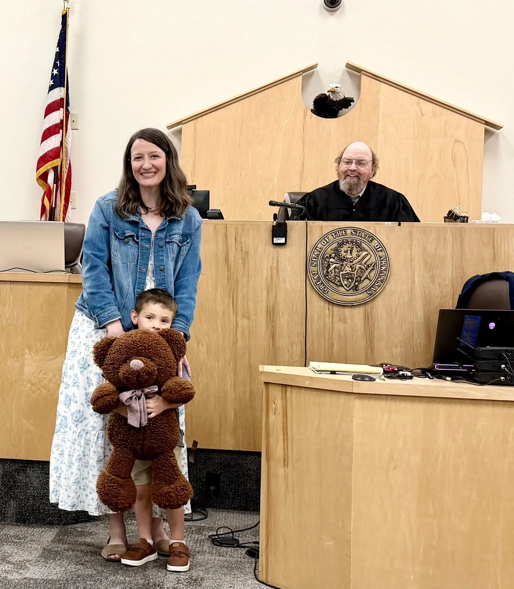L-i-a-m!

Liam Ray Jones quickly learned how to spell his new name when he found out that his foster mom, Aspen Jones, was adopting him after 963 days in foster care. With around 30 relatives, friends, church family members, and church staff who trav