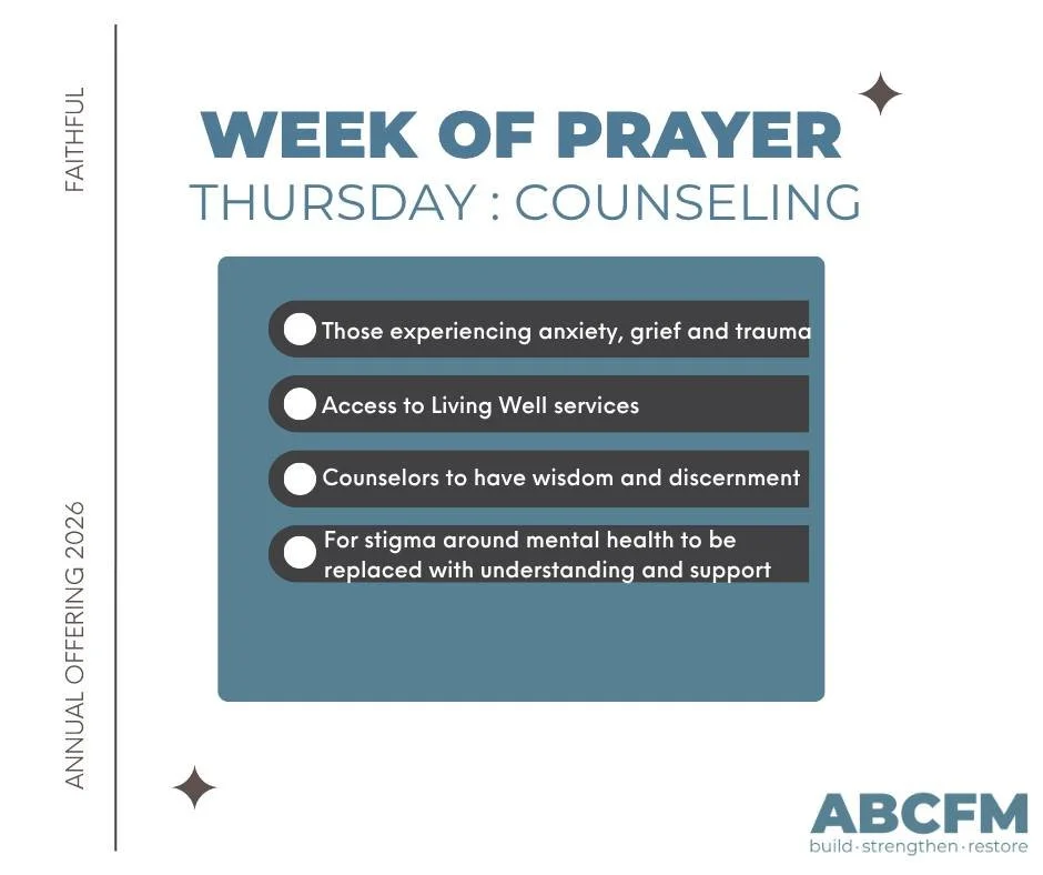 &ldquo;The Lord is close to the brokenhearted&hellip;&rdquo; &mdash; Psalm 34:18

Today, we pray for those carrying unseen burdens. 

Prayer Points:
&bull; For individuals experiencing anxiety, grief, or trauma to find healing
&bull; For access to co