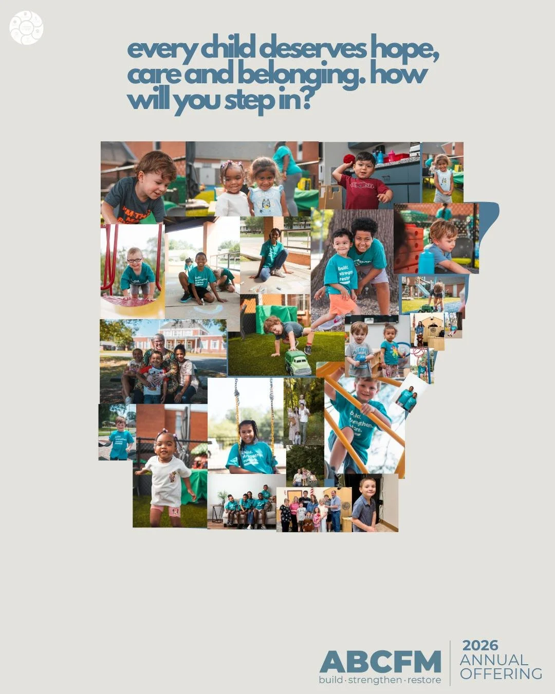 5 Ways to Get Involved | ABCFM Annual Offering 2026

There are many ways to be part of what God is doing through ABCFM, each one making a lasting difference in the lives of children and families.

Partner &ndash; Become a monthly impact donor and hel
