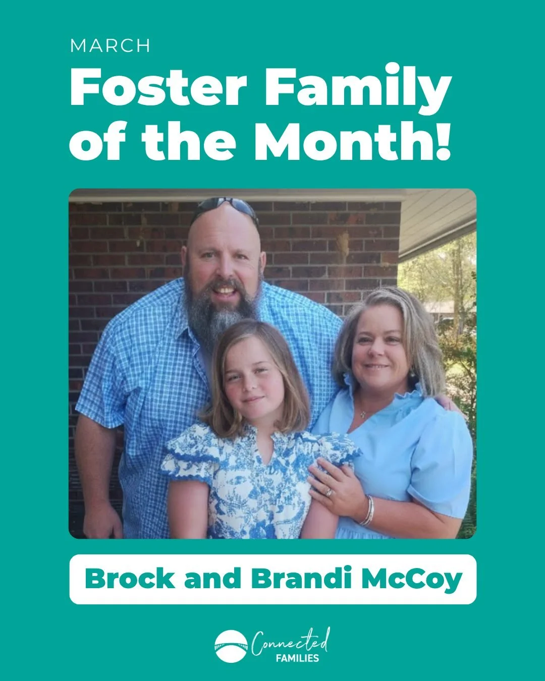 March Foster Family of the Month 💛

We&rsquo;re celebrating our March Foster Family a little later this month, but it is fitting to share during our Annual Offering. 

Since opening their home in November 2024, Brock and Brandi McCoy have faithfully