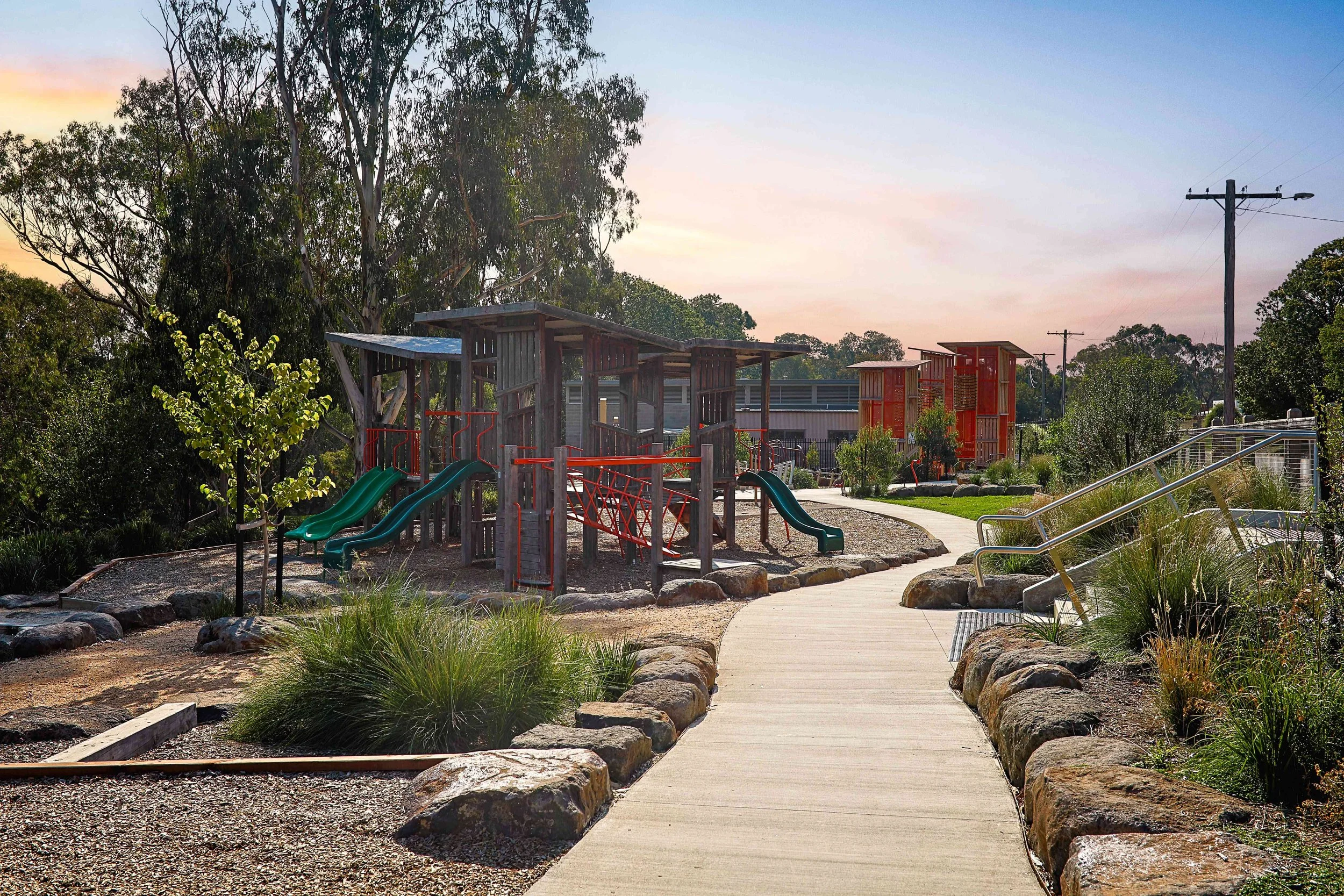 A Playground close to The Precinct Winchelsea housing estate.
