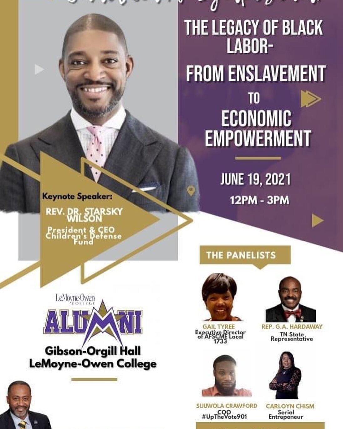 #Memphis family: Meet me at @lemoyneowencollege tomorrow for a #Juneteenth celebration &amp; conversation.

Talking #Legacy #BlackLabor #EconomicEmpowerment w/ my brother @pastor_earle 

#JoinUs