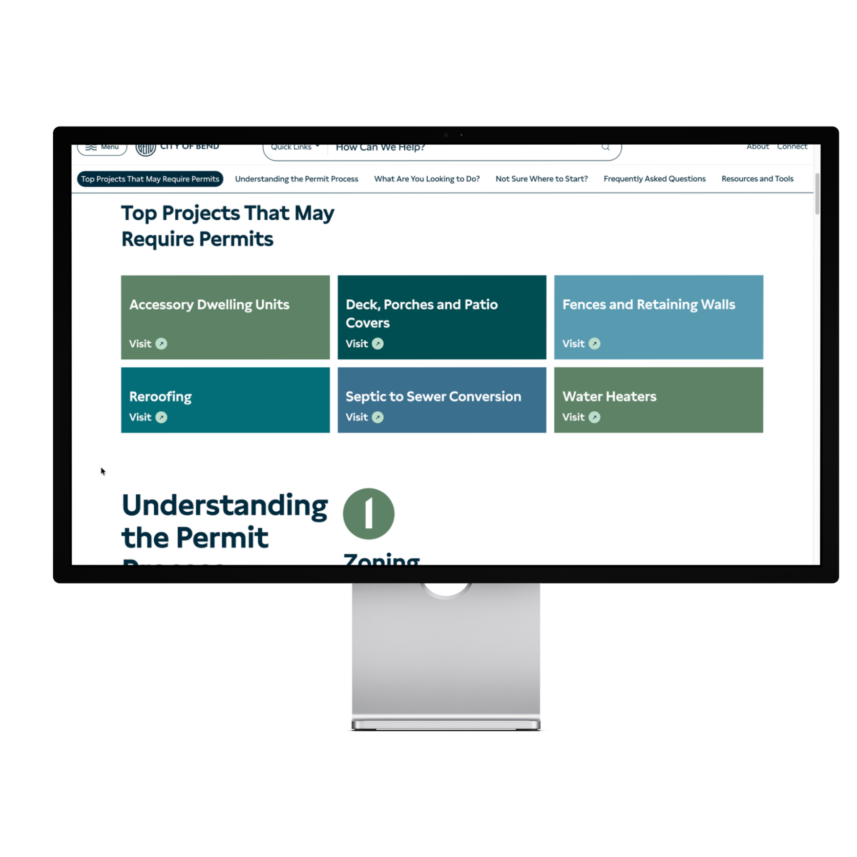 The Property Owners Permitting Guide page.