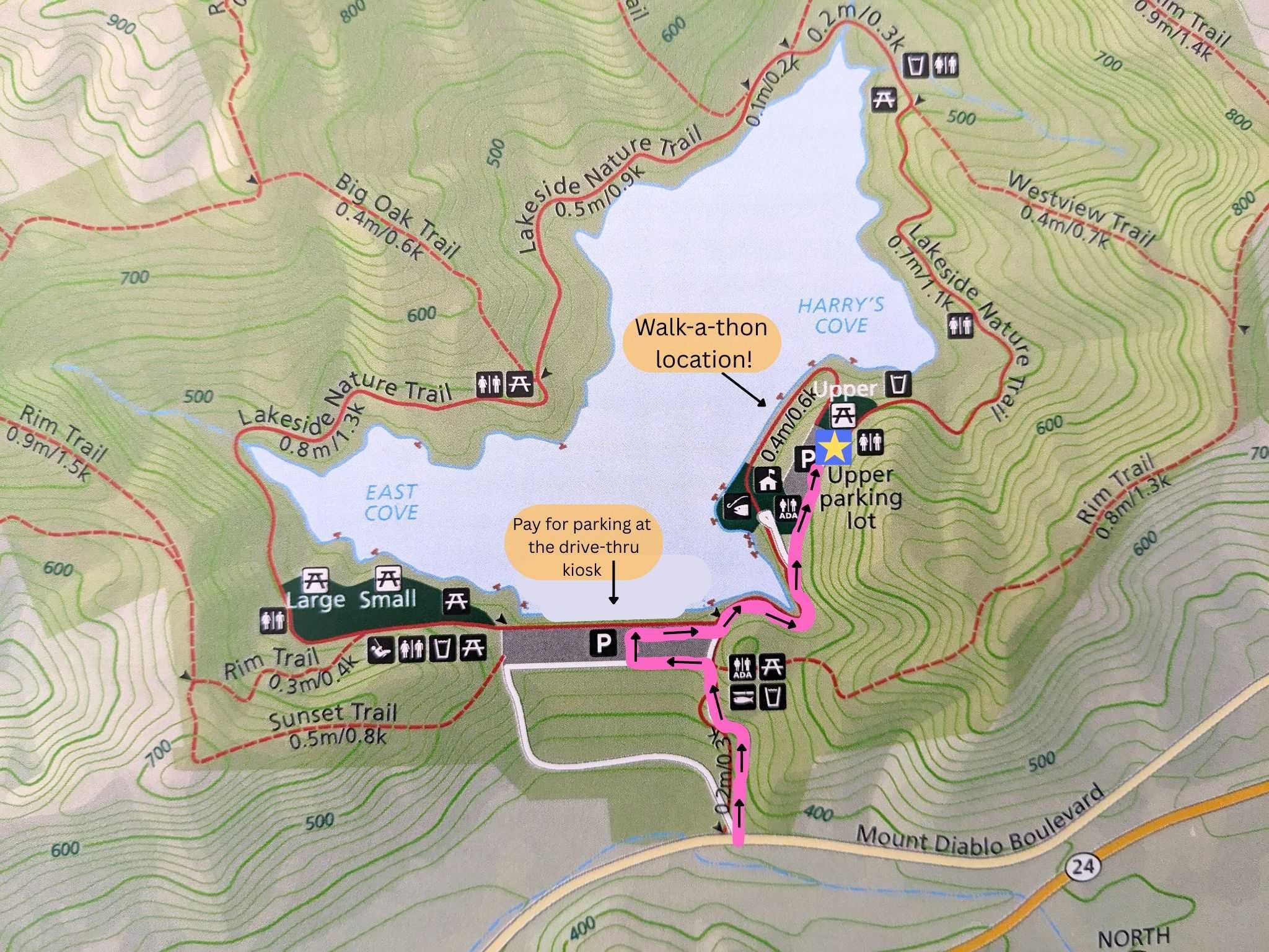 Walkathon Map Walk-a-thon 2025 — Hope 680