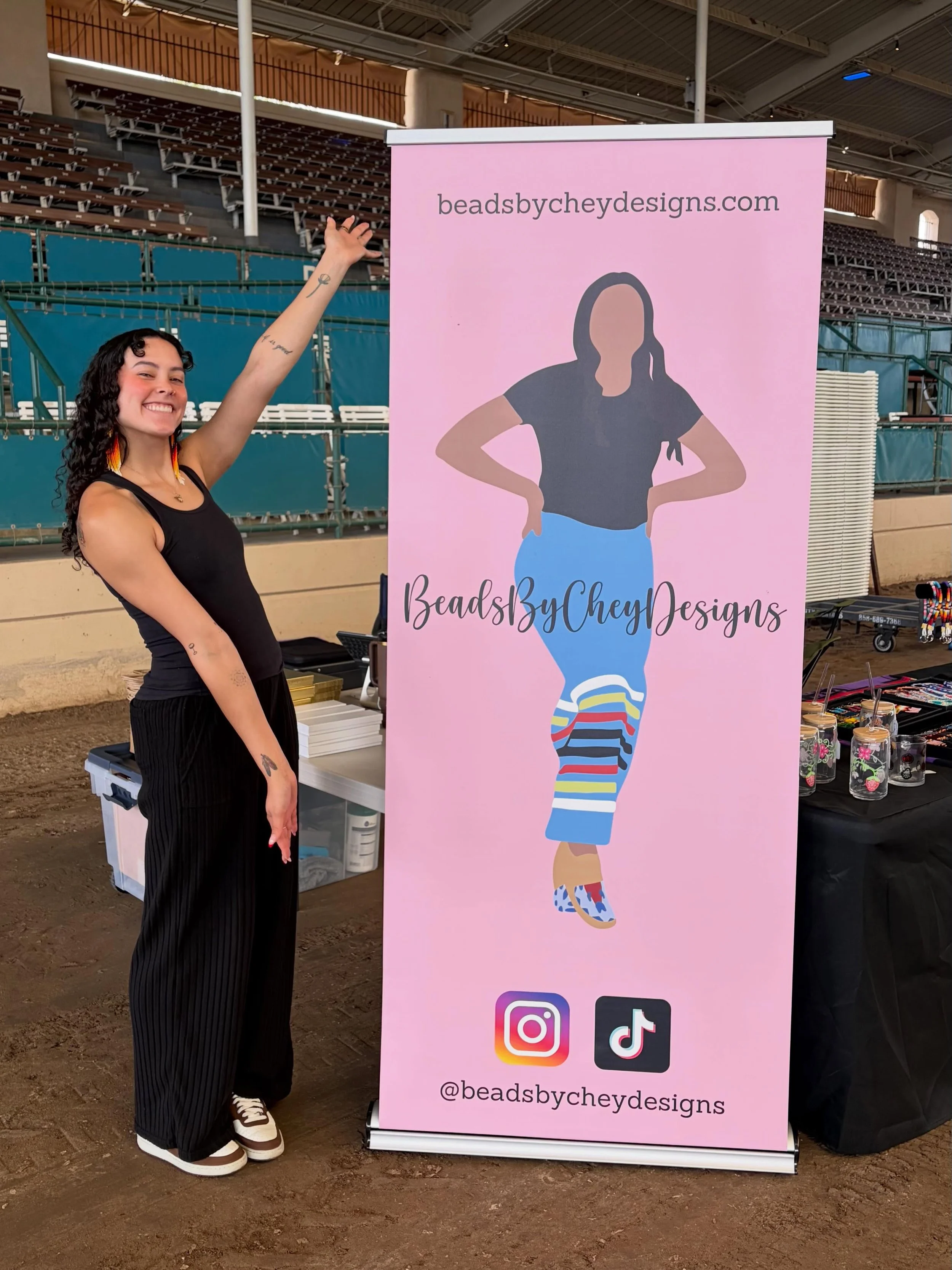 I forgot to do a recap of my booth at the Del Mar Fair! I had such a good time and caught up with so many people! For those of you that are wondering where I will be next&hellip;&hellip; SY Gathering on August 1st!!

#nativeart #beadworkforsale #bead