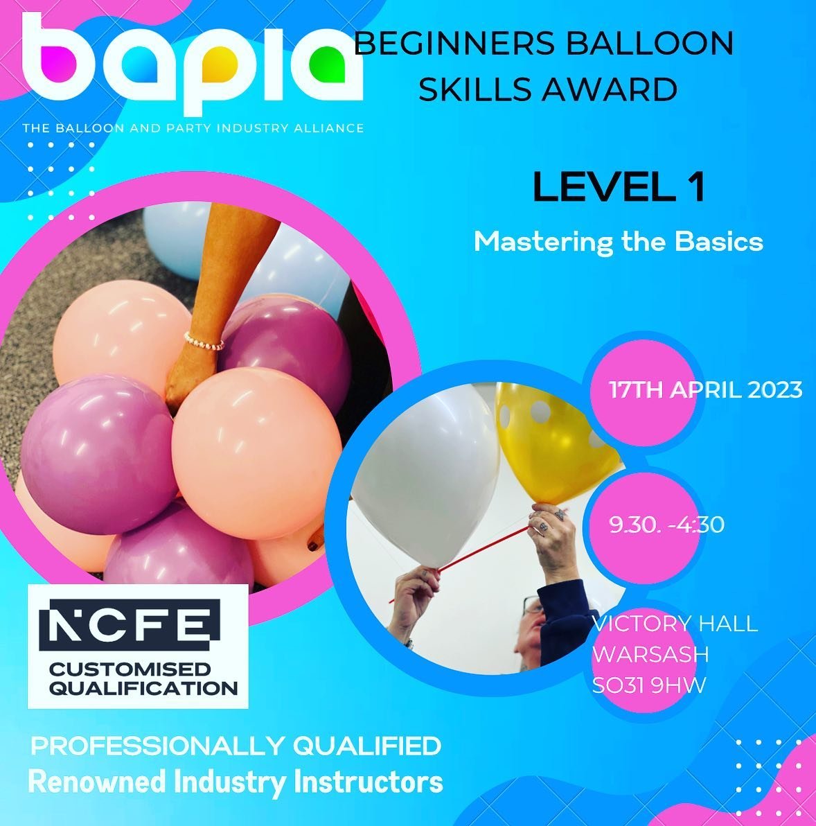 Level 1 Beginners Balloon Skills Award