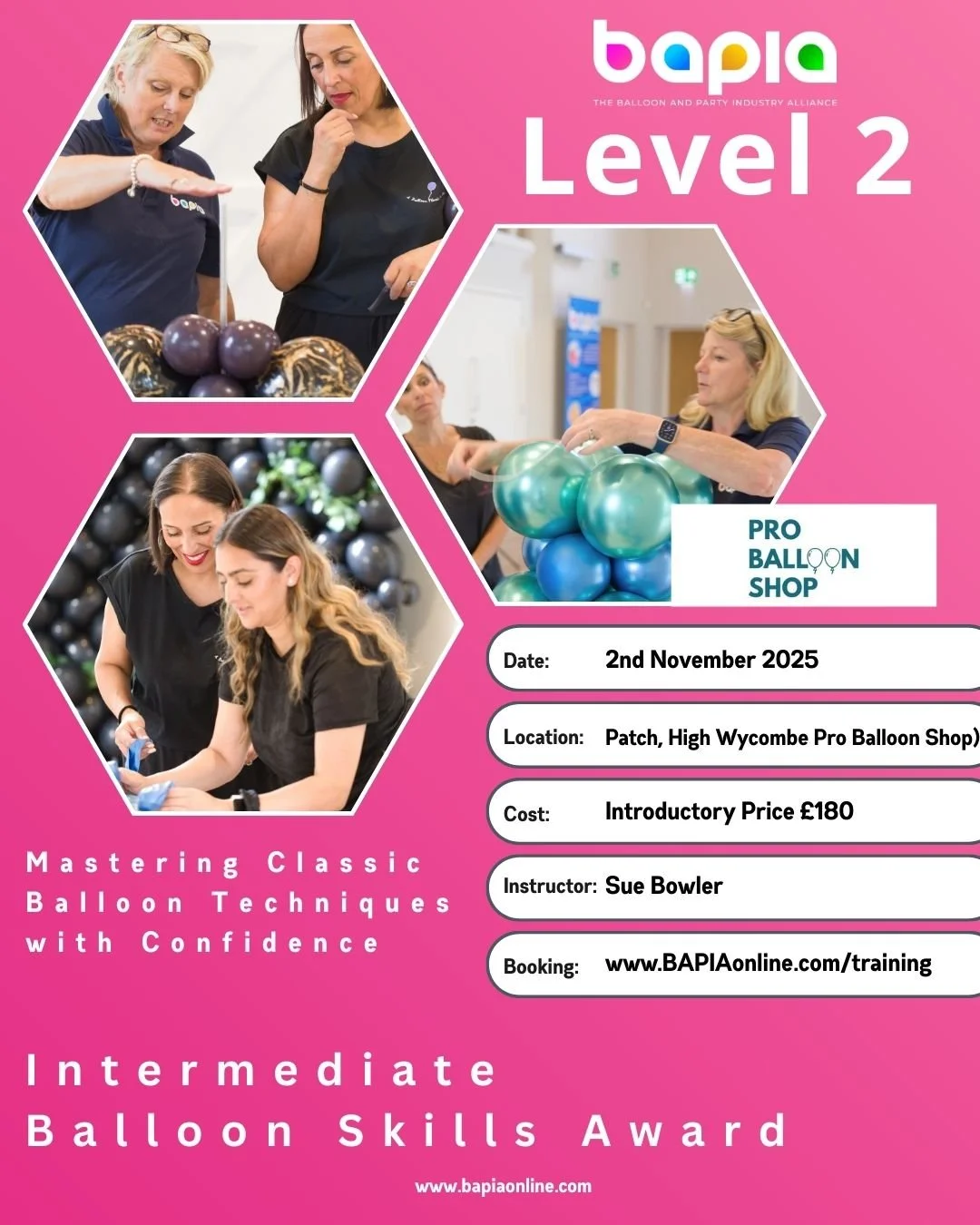 BAPIA Level Two - Intermediate Balloon Skills Award - Patch, High Wycombe