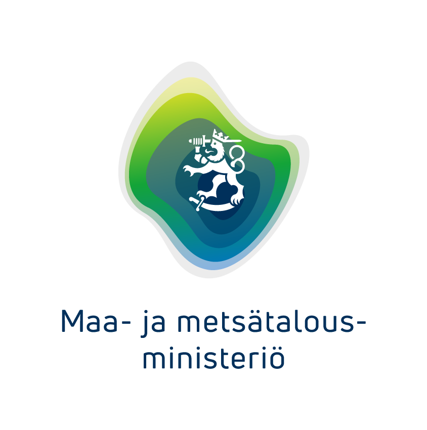 Maa- ja metsätalousministeriön logo.