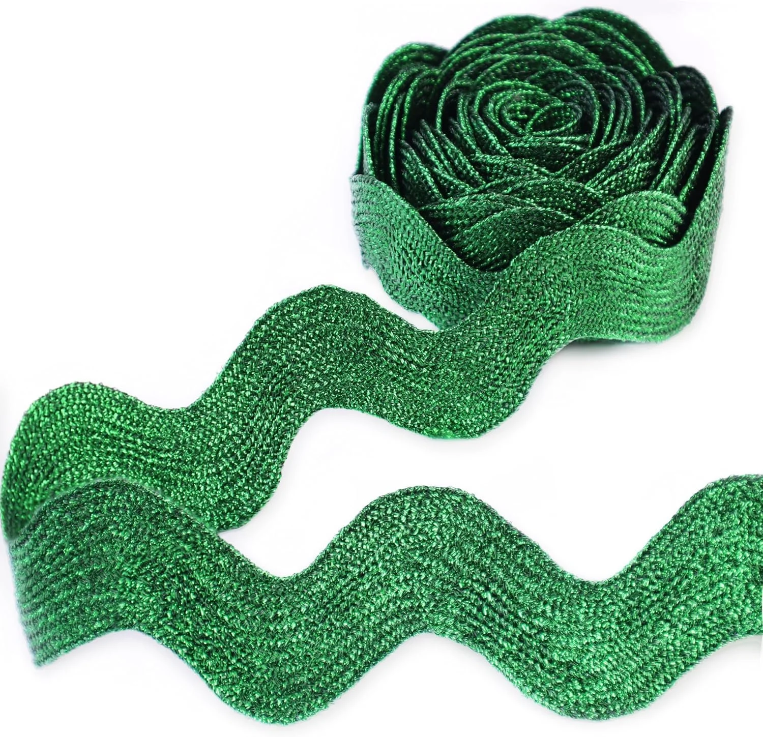 jumbo metallic green ric rac.jpg
