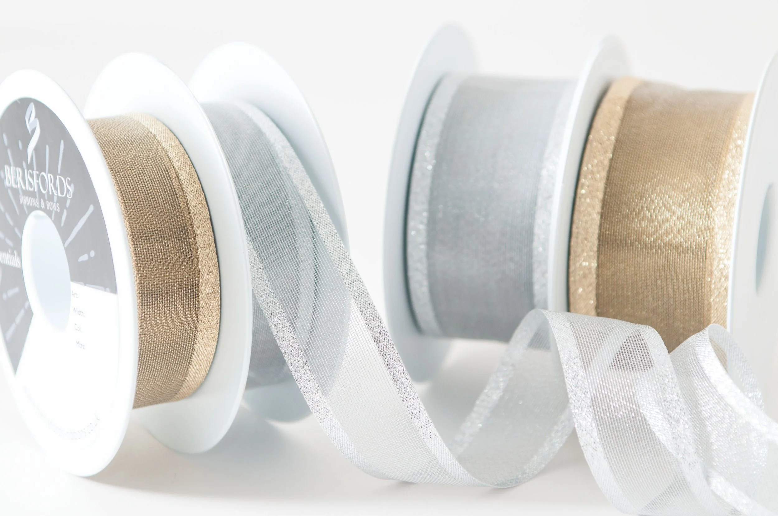Super Sheer Ribbon By Berisfords, 40mm, (2 colour option) R6024940