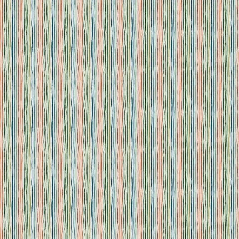 'Prehistoric Stripe Light' 100% Cotton By Makower, 112cms wide, 153/G (per 0.25cms))