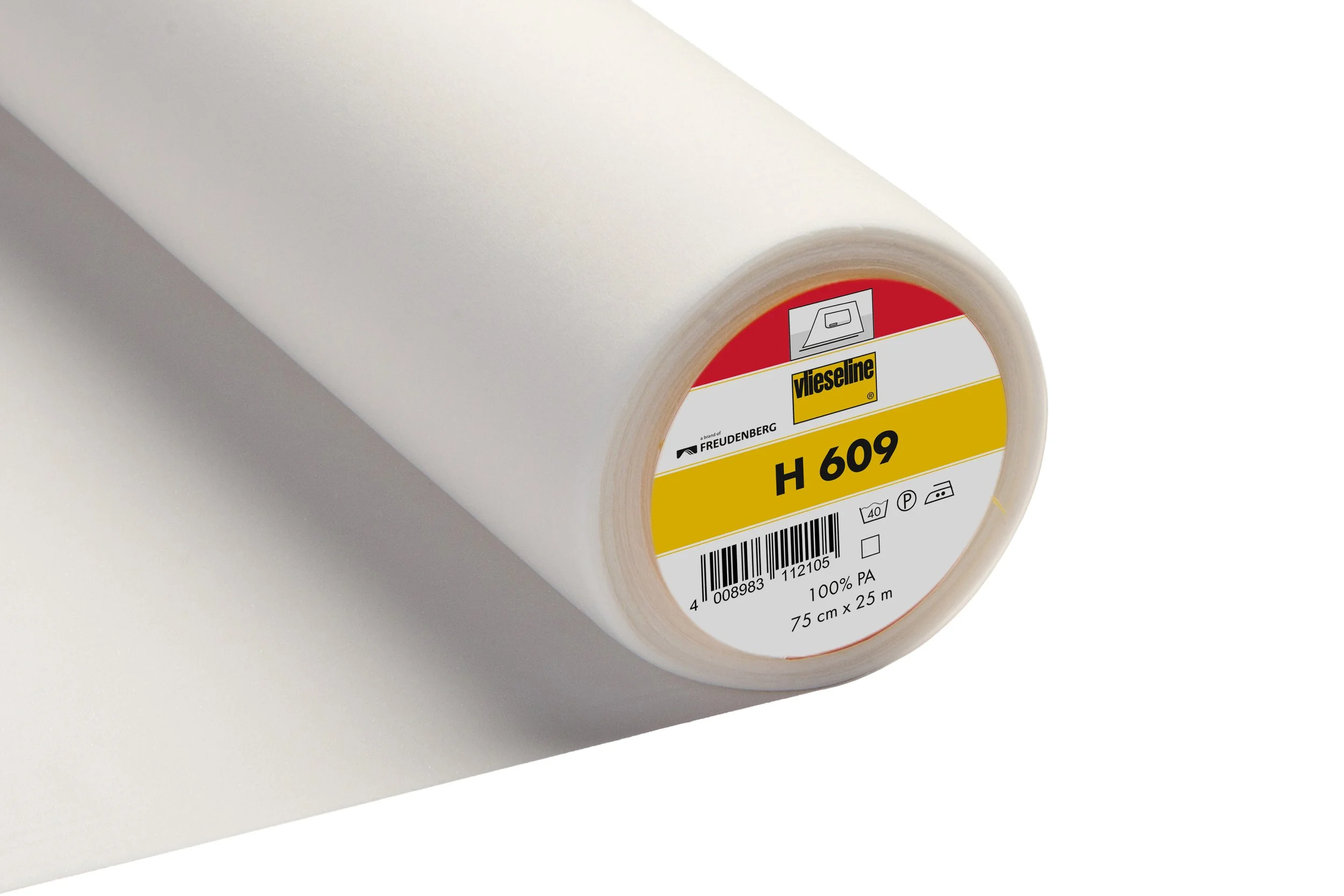 Interlining: Fusible Knit: 25m x 75cm: White (per metre)