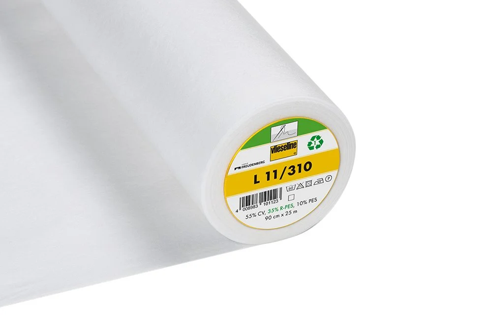 Interlining: Light: Standard: Sew-in: 25m x 90cm: White (per metre)