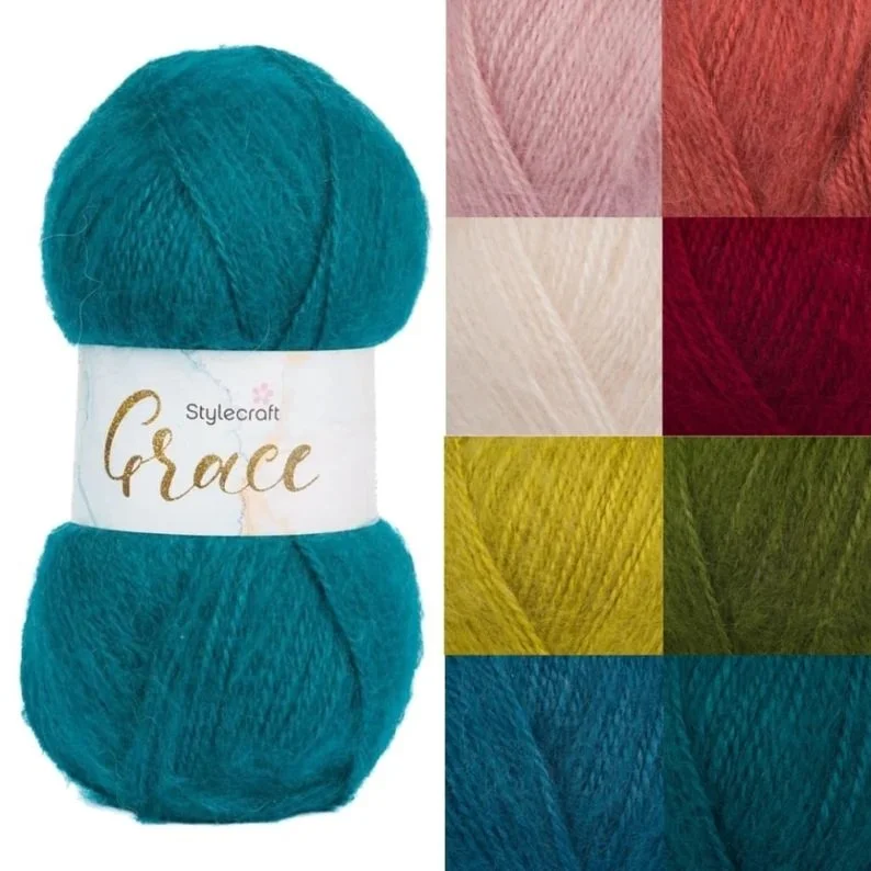 Grace 100g Aran By Stylecraft, (8 colour options)