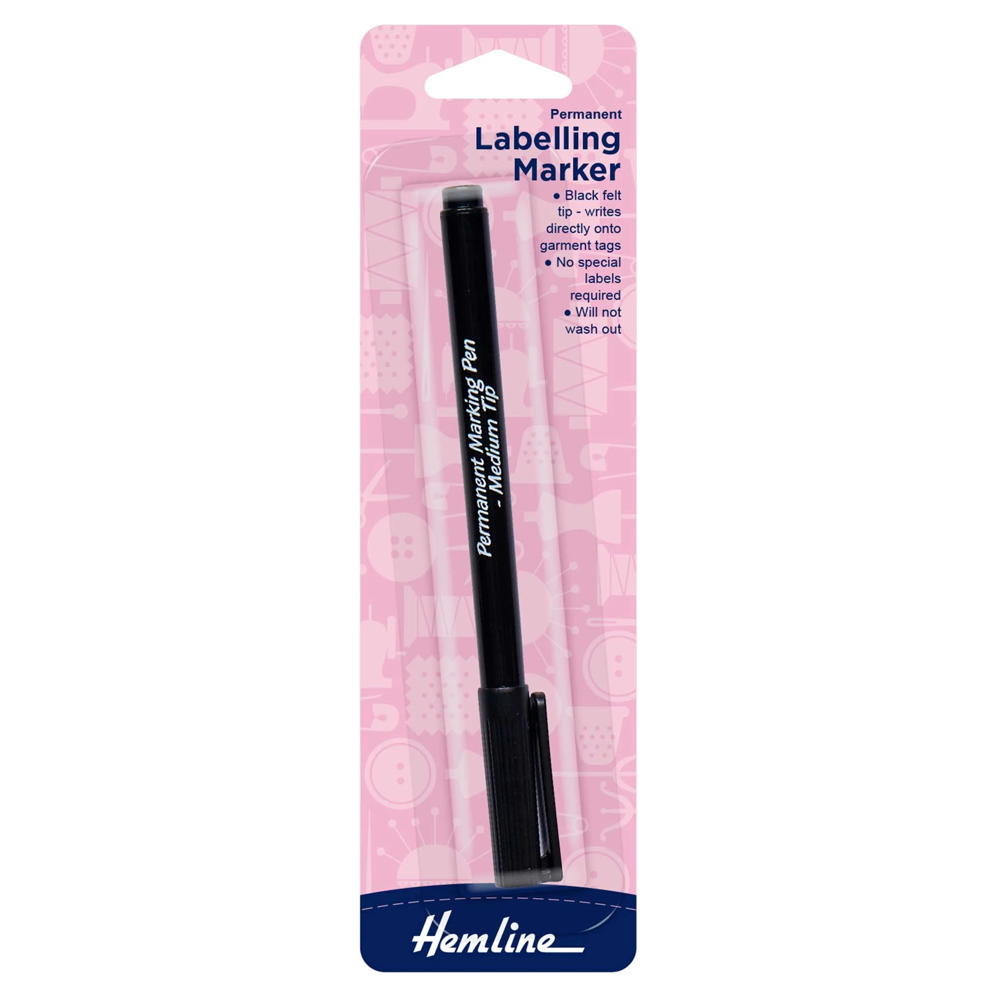 Permanent Labelling Marker: Black: H297