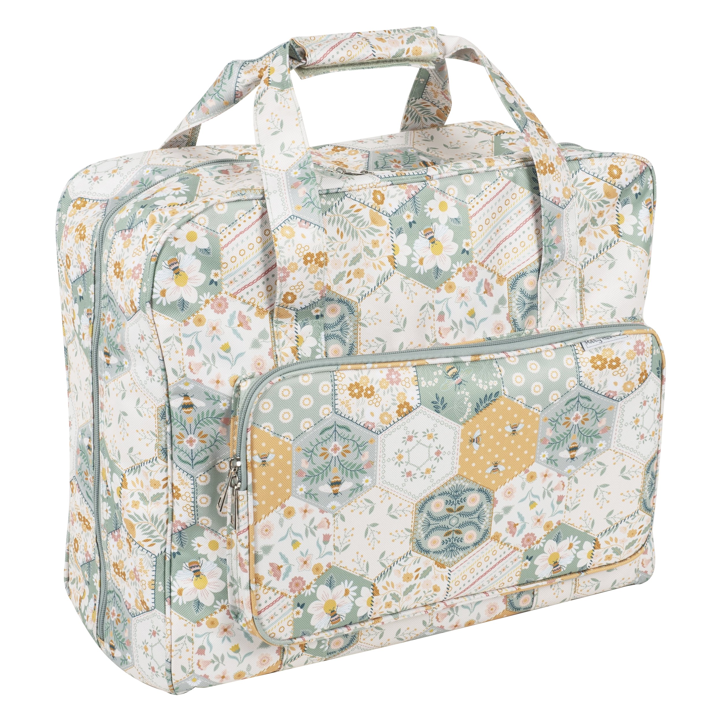 patchwork bee sewing machine bag.jpg