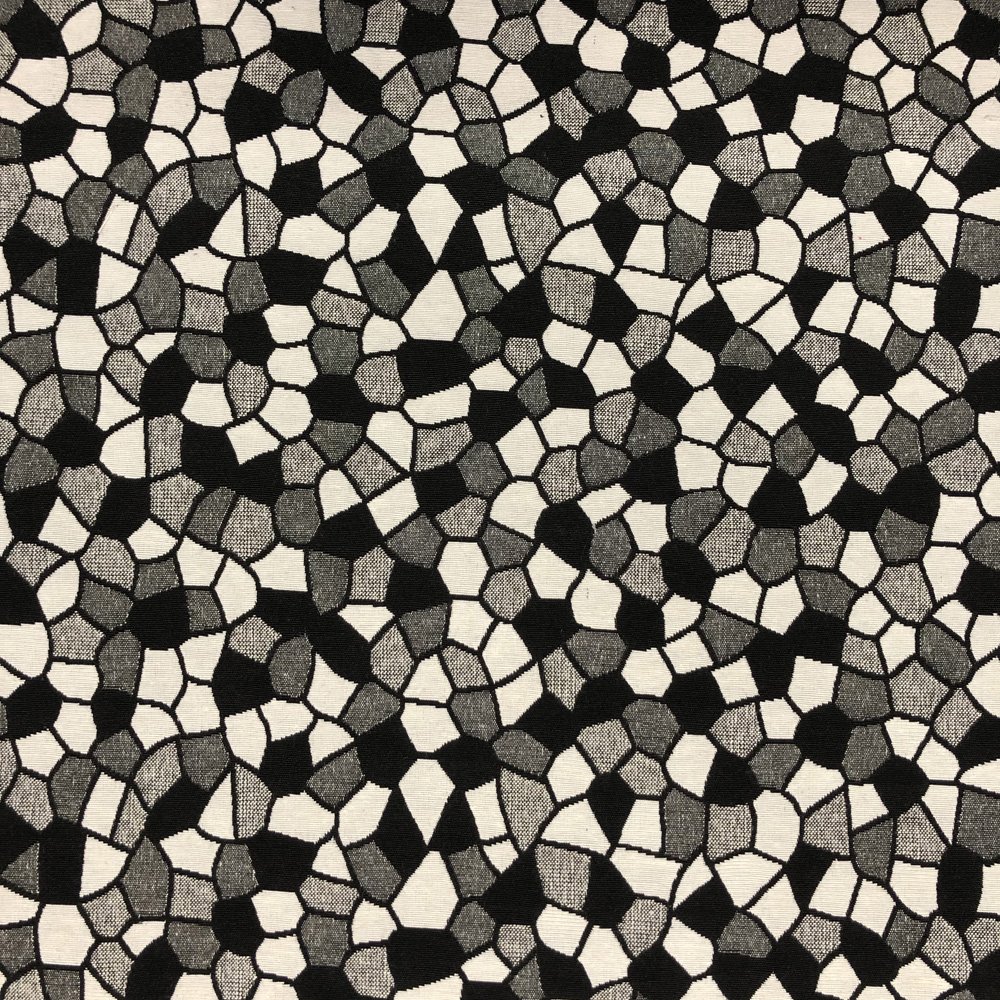 Black & White Gaudi: Tapestry By Chatham Glyn: NWBW005: 140cms wide (per 0.25 cms)