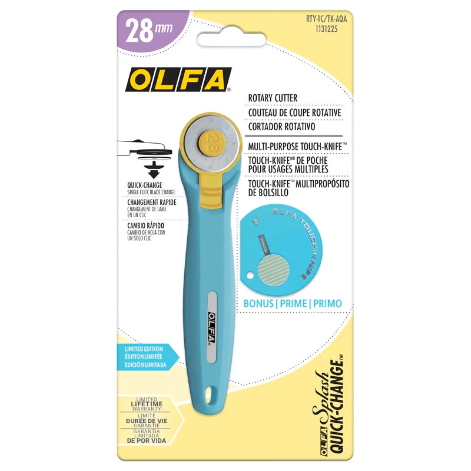 Olfa Rotary Cutter, RTY-1C/TK-AQA, 28mm