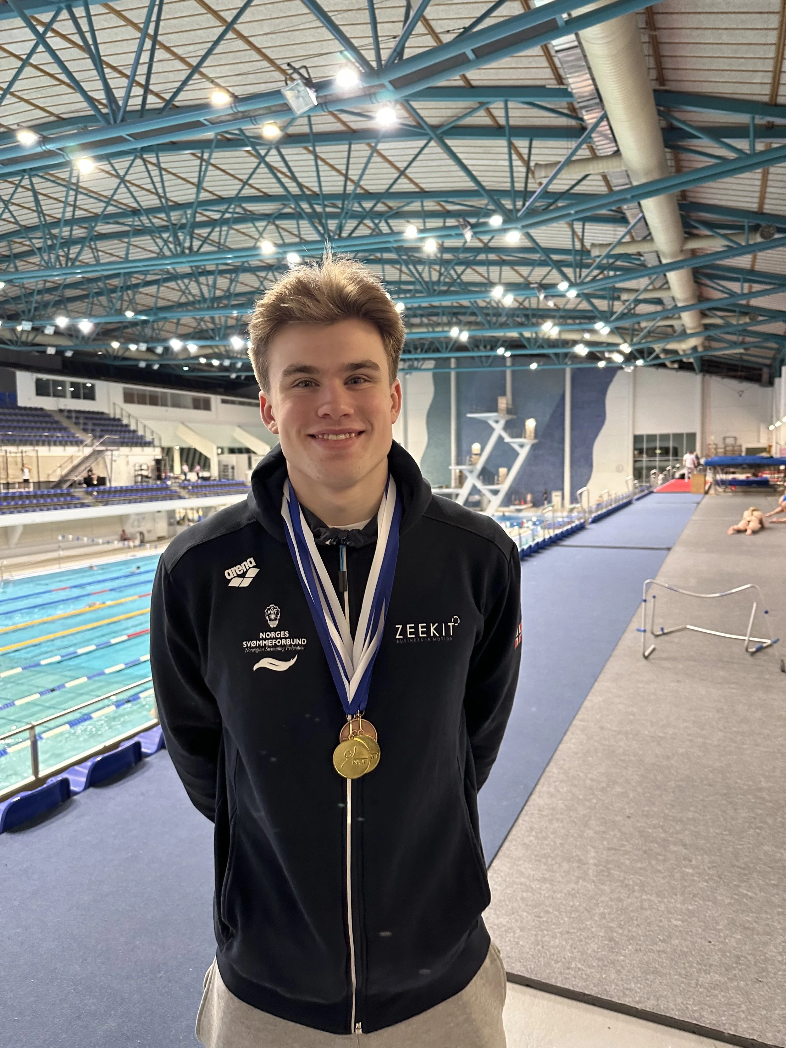 Isak Børslien etter en av sine mange seire i Helsinki.