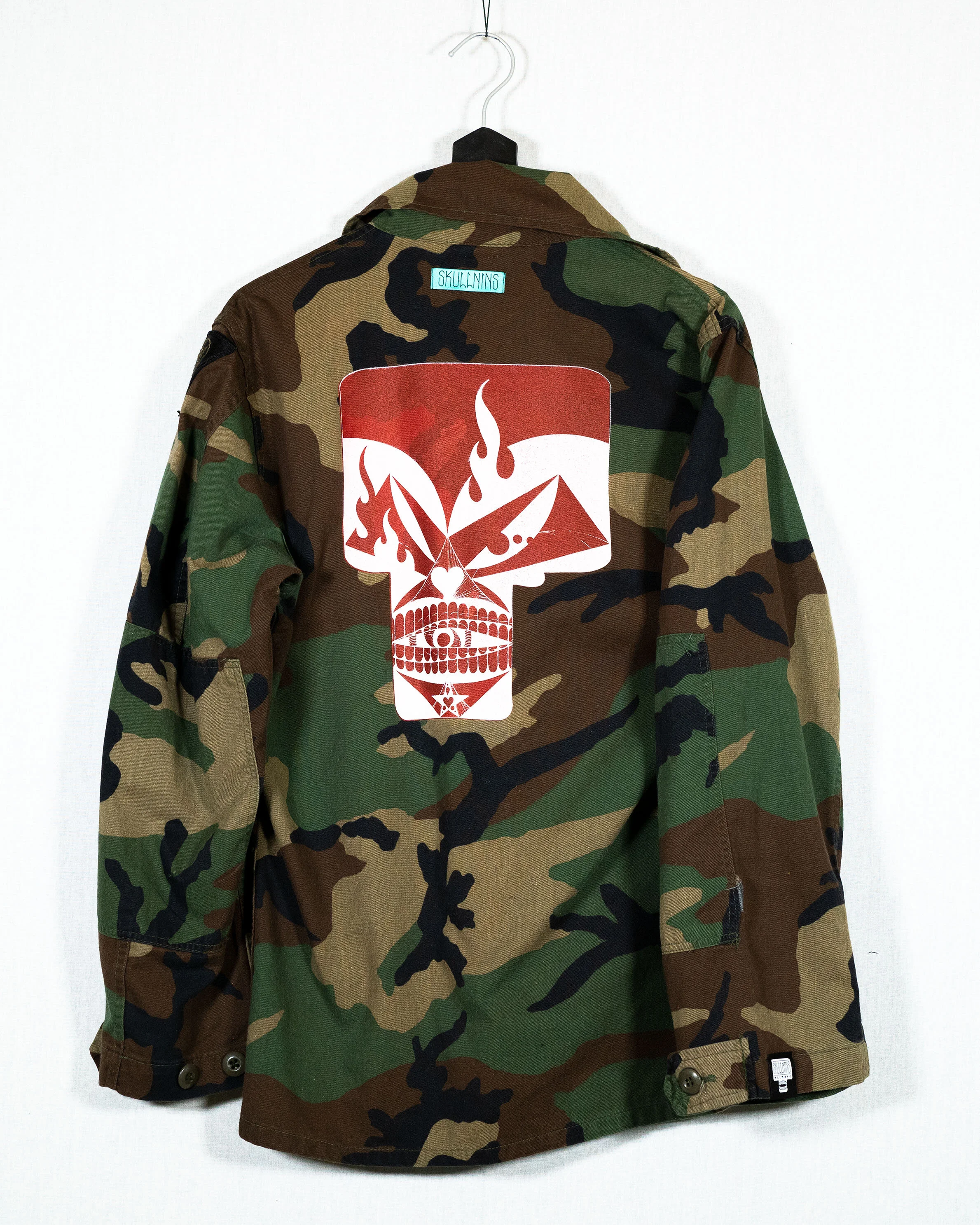 vintage camo skull 9