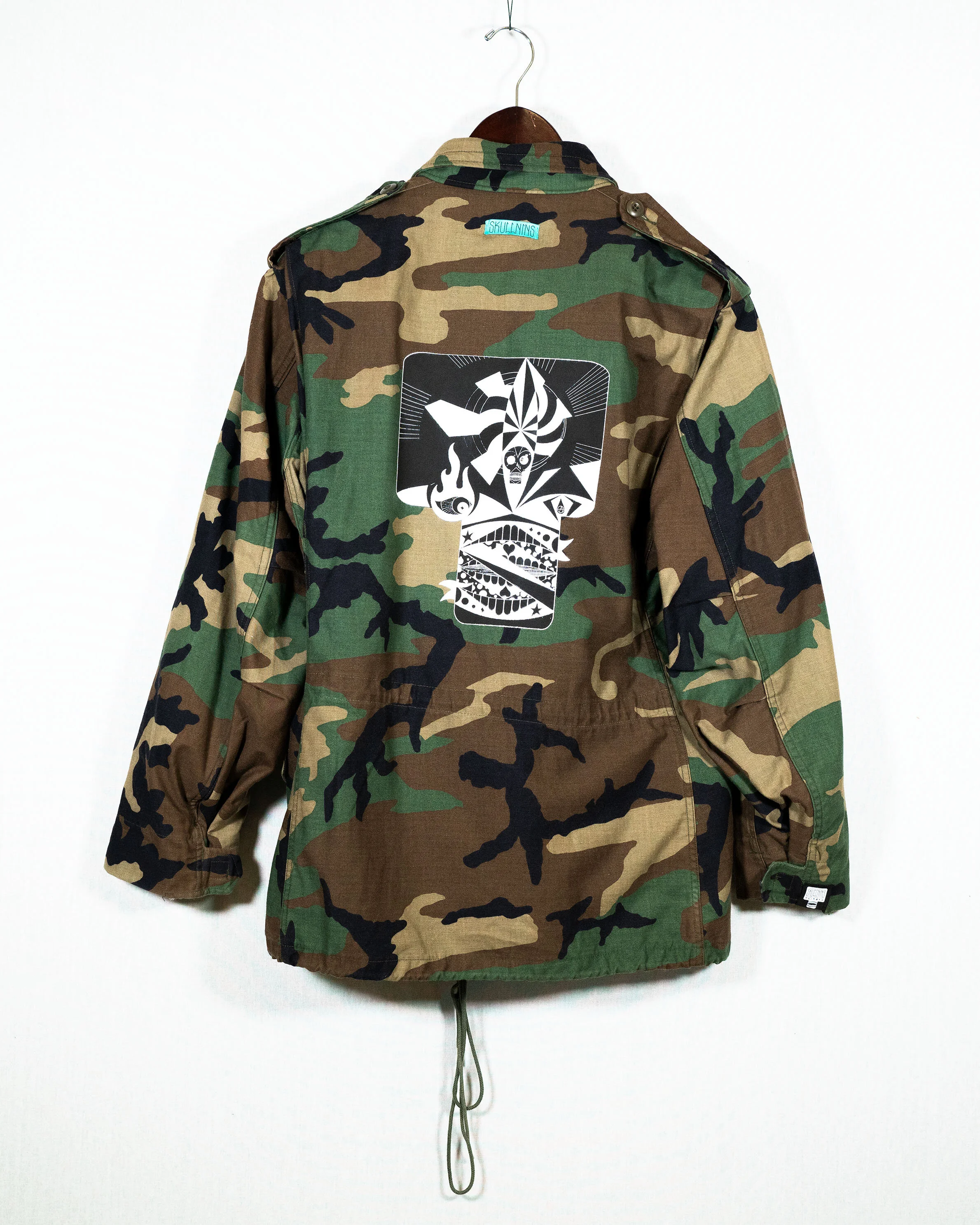 vintage camo skull 13