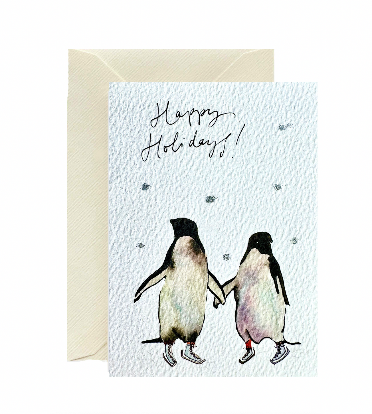 Snowy Adélie Penguins