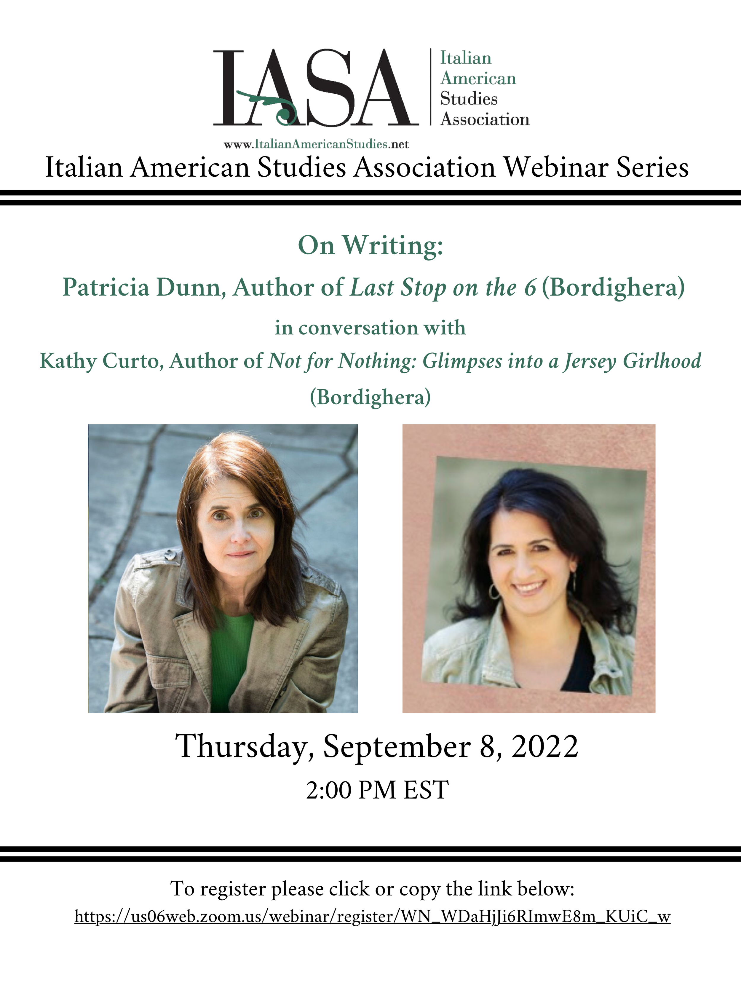 Italian American Studies Association Webinar Series